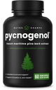 NutraChamps Pycnogenol 프랑스 해상 소나무 껍질 추출물, 프리미엄 순환 복합 단지, 혈액 흐름, 니트로 산화물 생산, 우수한 흡수, 블랙 페퍼 추출물과 결과, 60 캡슐
