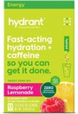 Hydrant - Energy Electrolyte Powder, Raspberry Lemonade 풍미, 12 카페인 & L-Theanine Energy Rehydration 스틱 팩 - 매일 사용을위한 낮은 설탕 Energizing 분말