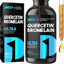 Bromelain 액체 하락을 가진 Quercetin, Quercetin는 1000mg의 호흡 건강 면역성이 있는 복잡한 지원, 아연을 가진 7-in-1 Quercetin 액체 하락을 보충합니다