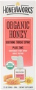 HoneyWorks 성인 스로트 스프레이 소어 스로트 구호, 1 Oz, 소싱 비 GMO USDA 유기 다크 꿀 + 아연, 빠른 인용 구호, 12 년 이상