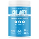 NBI Unflavored, 교원질 펩티드 분말, Paleo 및 Keto 친절한, 유형 I 및 III에 의하여 가수분해된 교원질, 아미노산 보충교재, 낙농장 자유로운, 콩 자유로운, 글루텐 자유로운