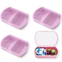4PCS 작은 알약 케이스 여행 알약 상자 귀여운 알약 조직자 Purse 휴대용 매일 약 조직자 2 비타민, 물고기 기름, 보충교재를 위한 격실 홀더