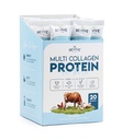 Multi Collagen Protein Powder Packets - 유형 I, II, III, V & X - Hydrolyzed Grass Fed Bovine, Wild Caught Fish, & Free-Range Chicken & Eggshell Collagen. 비 GMO, 할랄, (10g 각각, 20 패킷)