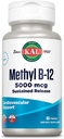 KAL 비타민 B12 Methylcobalamin 5000mcg, 건강한 에너지, Metabolism, Nerve & 빨간 혈액 세포 지원, * 빠른 용해 ActivMelts, 최선 흡수, 자연적인 라즈베리 풍미, 90의 서빙, 90의 마이크로 탭