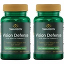 Swanson Vision Defense Antioxidant Vision Health Supplement Lutein Zeaxanthin Astaxanthin Broccoli 추출물 Bilberry 추출물 60 Softgels Sgels (2 팩)