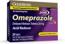 GoodSense Omeprazole 지연 방출은 20 mg의 Frequent Heartburn 처리를 위한 Stomach 산성 흡진기, 28 조사를 메모장에 기입합니다
