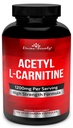 Divine Bounty Acetyl L 카르니틴 캡슐 1200mg 서빙 - L 카르니틴 보충 120 채식 캡슐