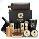 남자를 위한 Beard 장비 선물, 남자 아빠의 날 생일 선물 아빠, 손질 & 손질 공구 완전한 세트, 2 Beard 성장 기름/Balm/Brush/Comb/Shaving 비누/Cup&Storage 부대를 가진 Beard 배려 장비