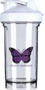 Epilepsy Awareness 18 Ounce 셰이커 병 음료 믹서 누출 방지 전 운동 단백질 쉐이크 식사 보충 쉐이크 병 500ML/18 Oz 이름 *