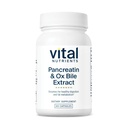 Vital Nutrients Pancreatin & Ox Bile Extract 500mg | 여성 및 남성을위한 천연 소화 효소 | 단백질, 지방 및 탄수화물의 소화를 지원합니다 *| 글루텐, 낙농 및 콩 무료 | 60 캡슐