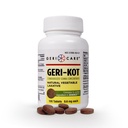Geri-KOT Senna Laxative & Stool Softener Tablets, 100ct| 천연 식물성 자극제 Laxative| 부드러운 Bowel Movement Senna Tablets| 빠른 행동, Gentle Constipation Relief|8.6mg Sennoside Laxative