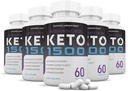 (5 팩) 진보된 Keto 1500년 Keto 알약 1275MG 새로운 & 개량한 공식은 Apple Cider Vinegar 여분 처녀 올리브 기름 분말 녹차 잎 300의 캡슐을 포함합니다