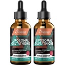 2000MG Liposomal 글루타티온 액체 하락, 매우 높은 흡수, 자연적인 해독, 면역 체계 & 피부 Supprot*, L 글루타티온, 비타민 C & Hyaluronic 산, 캡슐 대안, 4.05 OZ
