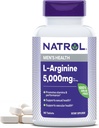 Natrol L 아르기닌 5,000 mg, 남성 건강, L 아르기닌 보충교재, 90의 정제, 18 일 공급을 위한 규정식 보충교재