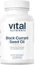 Vital Nutrients - 블랙 커런트 종자 오일 - 에센셜 오메가 6 지방산 - Gamma Linolenic Acid (GLA) - 연금, 관절 및 Nerve Function Support - 100 병 당 Softgels 함유