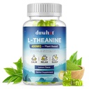 L-Theanine Gummies 400mg의 성인 & 아이 4를 위한 Chewable Theanine 보충교재, 자연적인 긴장 기복, zzZ & 초점 보충교재, 채식주의자, 낮은 설탕, 비 죽음, 레몬 풍미, 60 Chewable