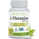 Nature's Trove L-Theanine 200mg 슈퍼 값 크기 - 365 채식 캡슐
