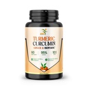Ginger, BioPerine 까만 고추, 95% Curcuminoids, 자연적인 합동 & 건강하게 Inflammatory 지원, 산화한 Tumeric 보충교재, SMS에 의하여 미국에서 만드는 60의 Veggie 캡슐을 가진 심황 Curcumin