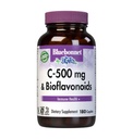 Bluebonnet 영양 C-500 mg 플러스 Bioflavonoids 캡슐, 비타민 C 500 mg, Citrus Bioflavonoids 250 mg, 면역 건강, 콩 무료, 글루텐 무료, 비 GMO, 코셔, 낙농장 무료, 채식주의자, 180 캡슐