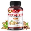 Ultra Horny Goat Weed Tongkat Ali Maca Root Tribulus - Fadogia Ashwagandha Ginseng L-Arginine (90 개)와 에너지, 체력 및 성능 증가