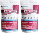 BEET'UMS Beet Chews - 프리미엄 유기 사탕 주스 분말 보충 - Nitric 산화물 에너지 & 혈액 교류 순환 지원 - 7 Superfoods (2)를 가진 진짜 초콜렛 석류 건강 Chews