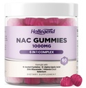 1개의 NAC Gummies, Chewable N Acetyl Cysteine 1000mg 보충교재에 대하여 아이 & 성인, ALA와 더불어, 아연, 비타민 C & E, 셀렌, 지원 산화 방지제 & 면역 체계, 블루베리 풍미, 설탕 자유로운, 60 Ct