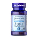 Puritan의 Pride Premium Ultra Mega Biotin 10,000mcg, 건강한 머리, 피부, 못 및 에너지 대사 지원, 100 일 공급, 100 급속한 방출 Softgels를 위한 규정식 보충교재