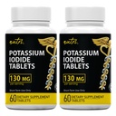 Nature's Fusions 칼륨 Iodide 정제 (팩 2) 130mg - 120 정제 EXP 10/2032 - YODO Naciente - KI 알약 - Yoduro de Potasio