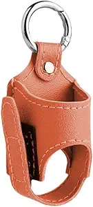 2pcs 휴대용 Asthma Inhaler 홀더, 경량 PU 가죽 방어적인 여행 Handy Asthma Inhaler 케이스 성인과 아이를 위한, 머리만 (오렌지)