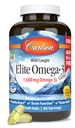 Carlson - 엘리트 Omega-3 보석, EPA와 DHA를 포함하여 1600 mg Omega-3 지방산, 노르웨이어, Wild-Caught Fish Oil Supplement, 지속 가능한 Sourced Omega 3 물고기 기름 캡슐, 레몬, 130 Softgels