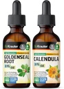 BIO KRAUTER Goldenseal Tincture 2 Fl. Oz. & Calendula Tincture 2 Fl. 오즈.