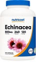 Nutricost Echinacea 800mg, 240 캡슐 - 채식 모자, 비 GMO, 글루텐 무료, 120 서빙