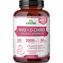 여성을 위한 Myo와 D-Chiro Inositol 보충교재 - 이상 40:1 비율 Myo & D-Chiro Inositol D3 & Methylfolate Ovarian 지원 비타민 - ISO 실험실은 (30의 서빙)를 시험했습니다