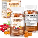 120 조사 Berberine 추출물 Gummies 2000mg 여성 남자를 위한 Ceylon Cinnamon 심황을 가진 자연적인 유기 Berberine 추출물 HCI 보충교재 소화 면역 체계 Metabolism 혼합 베리 풍미