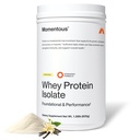Momentous Essential Grass-Fed Whey Protein Powder - 20 g Whey Isolate Protein - 스포츠에 대한 NSF 인증 - 글루텐 - 무료 - 매일 사용을위한 24 서빙 - 바닐라 - 패키지 5 월 Vary