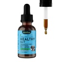 동물성 필수 건강 Gut - 개 & 고양이를위한 초본 Prebiotic, Gut 건강 혼합, 초본 공식, 유기 인간 급료 허브, 수의사 추천, 액체 Tonic - 2 Fl Oz