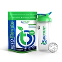 BioTrust Keto Elevate 순수한 C8 MCT 기름 분말 (Unflavored) BlenderBottle 뭉치