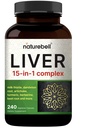 Liver 15-in-1 Complex, 240 Veggie 캡슐 | 허브 및 미네랄 혼합 - 우유 이틀, 다 델리 뿌리, 아티 초크, 블랙 커런트 오일, 심황, 치코리, 아연, 콜린 및 기타 | 비 GMO