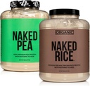NAKED Vegan Protein 번들 : 5LB Unflavored Pea 및 5LB 유기 쌀
