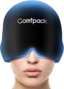 편두통 기복 모자, 가득 차있는 머리는 긴장, Sinus, 긴장 기복, Hangover 얼음 모자, Puffy 눈, Migraine Sufferers를 위한 선물을 위한 연약한 stretchy 두통 기복 모자를 냉각합니다