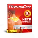 목 및 어깨 통증 완화를위한 ThermaCare 열 랩 - 16-Hour 치료 열이있는 휴대용 접착제 가열 패드 - 약물없는 근육 및 관절 진정 패치 - 대형 - 11-Count