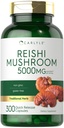 Carlyle Reishi 버섯 보충 5000mg | 300 캡슐 | Non-GMO, 글루텐 무료 Reishi 버섯 추출물
