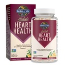 Folate, Bergamot, Green Tea & Vitamin E & K, Cholesterol, Circulatory & Blood Pressure Support, Non-GMO, Gluten-Free, Citrus flavor, 30 서빙을 가진 생명 허브 심장 건강 보충교재의 정원