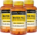 칼륨과 칼슘을 가진 Mason 자연적인 물 알약 - 액체 균형, 도움 Relieve bloating와 Swelling의 자연적인 Diuretic 보충교재, 90의 정제 (포장 3)