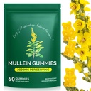 Lung Detox를 위한 Mullein Gummies, 호흡을 위한 2000mg Mullein 잎 추출물 & 소화 & 면역 지원, 호흡을 위한 Mucus 기복을 위한 유기 Mullein 허브 보충교재, 면역성이 있는, Vegan 60 Gummies