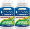 최고의 Naturals Probiotic 10 Strains 30 억 선반 안정 120 Veggie Caps (120 개)