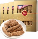 프리미엄 대형 미국 인삼 뿌리 (4oz per Box)의 4 박스 - Non-GMO, 글루텐 무료 위스콘신 인삼. 부스트 Immunity, 에너지 & 사람을위한 체력 & 여자