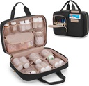 Damero Medicine 주최자, Pill Bottles Storage Travel Bag for Prescription Medication, 의료 용품, 블랙