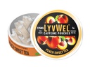 LyvWel Ultra Caffeine 파우치 - 복숭아 달콤한 차 - Guarana가있는 225mg 천연 카페 - 초점 및 무드를위한 청정 에너지 - 1 팩 (15 파우치)