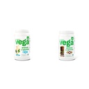 Vega 단백질 및 녹색 단백질 분말, 바닐라 - 20g 식물 기반 단백질 플러스 채소, 채식 및 단백질 및 녹색 단백질 분말 초콜릿 (19 서빙) - 20g 식물 기반 단백질 플러스